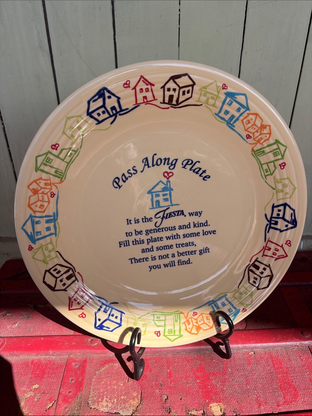 Homer Laughlin Fiesta Pass Along Plate